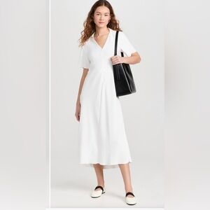 Vince White Midi Dress